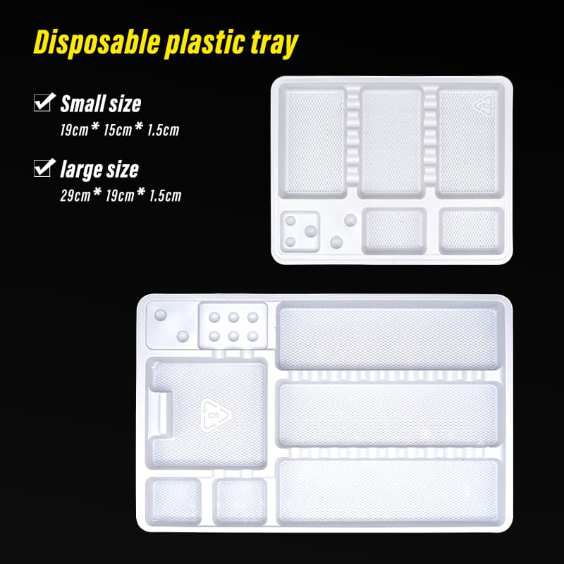 Dental Consumables Disposable Instrument Tray Oral Instrument Placement Tray Plastic Tray Dental Tool Placement Storage Tray