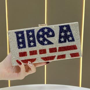 New Rhinestone Clutch Bag for Women, Exotic Dinner Party Bag, High-End Handbag, Fashionable and Versatile Women's Purse