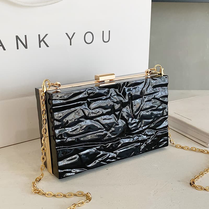 French Style Trendy Rhomboid Small Square Bag Popular Dinner Shoulder Crossbody Bag Instagram Style Evening Bag