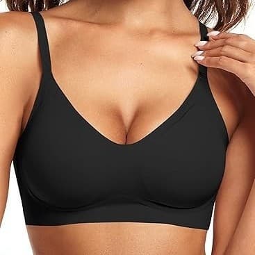 Vertvie Women's Seamless Bra Wire-Free Comfort Push-Up Butter-Soft Full Coverage