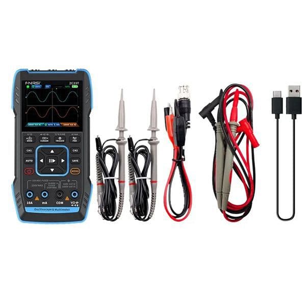 FNIRSI 1 set Color: Black Material: Plastic 2C23T Handheld Digital Oscilloscope Multimeter