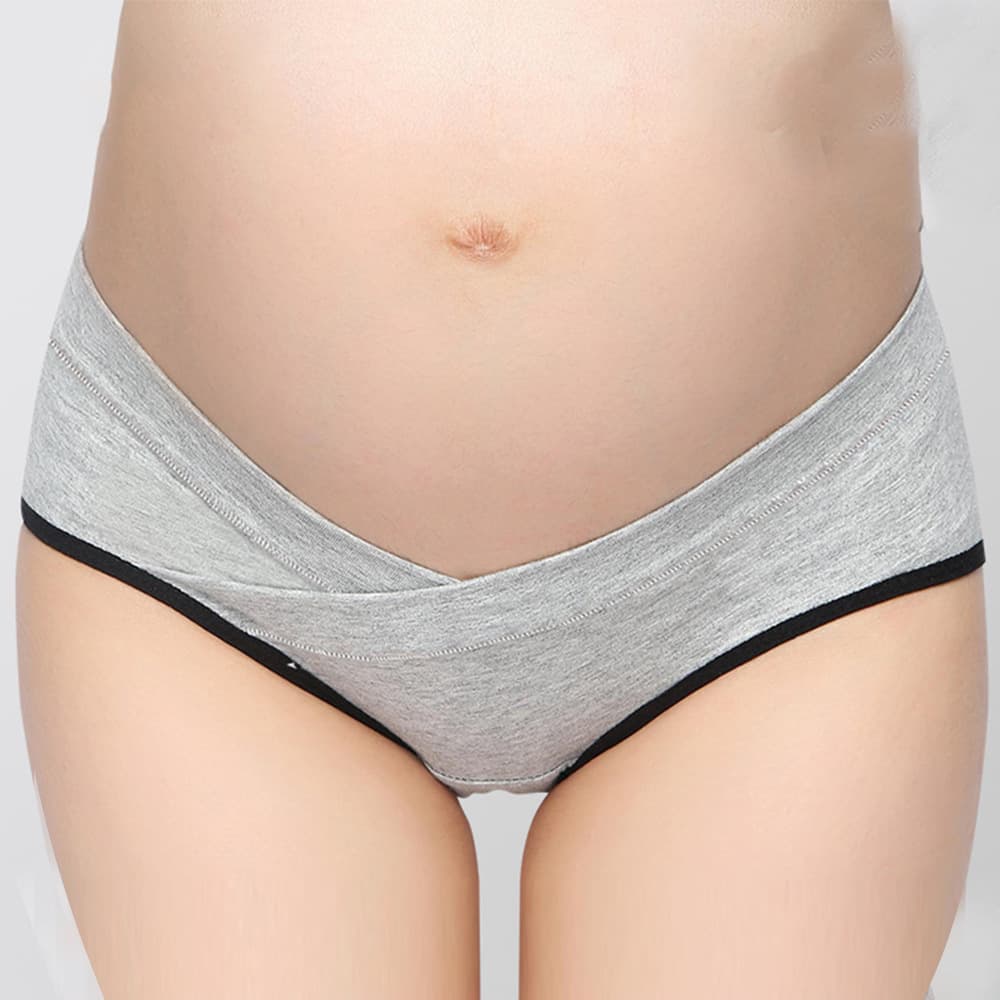 Combed Cotton Maternity Underwear Low Waist Support Shorts Postpartum Seamless Plus Size U-Shaped Bikini Cross-Border