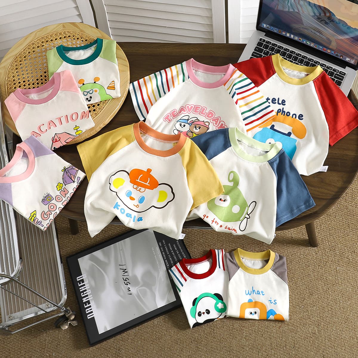 Cotton Baby T-Shirt Short Sleeve New Summer Children's Casual Boys Girls Fashionable Top Summer Kids Clothing