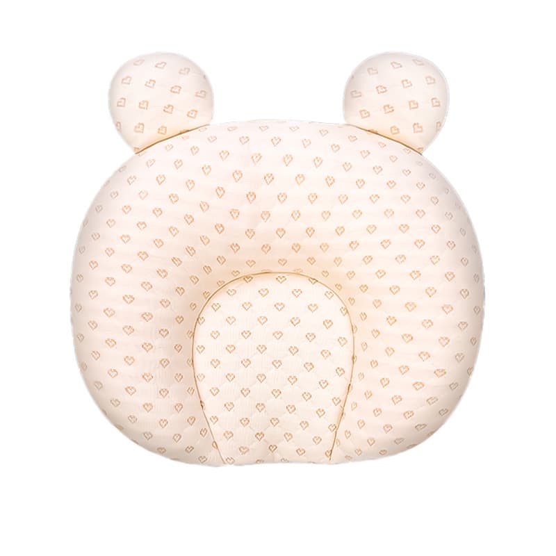 Colored Cotton Bear Design Latex Baby Pillow, Newborn All-season U-shaped Pillow, Baby Class A Export Quality Breathable