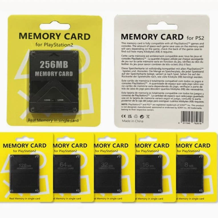 Compatible with PS2 Memory Card 8M/16M/32M/64M/128M/256M Storage Card Memory Card