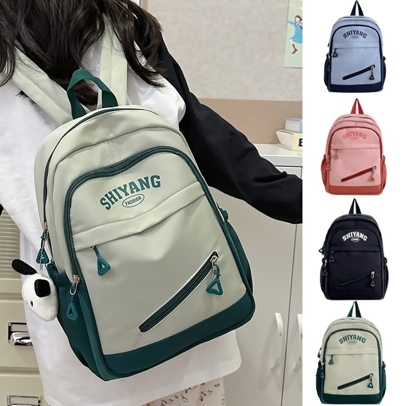 Lightweight Casual Unisex Backpack Nylon Material School Education Suitable Bag for Boys And Girls Ideal for Outings And Tutoring