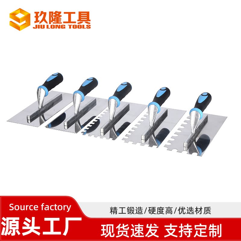 Serrated Trowel Stainless Steel Plastering Trowel Wall Putty Scraper Cement Trowel Tile Tool Tile Leveling Tool