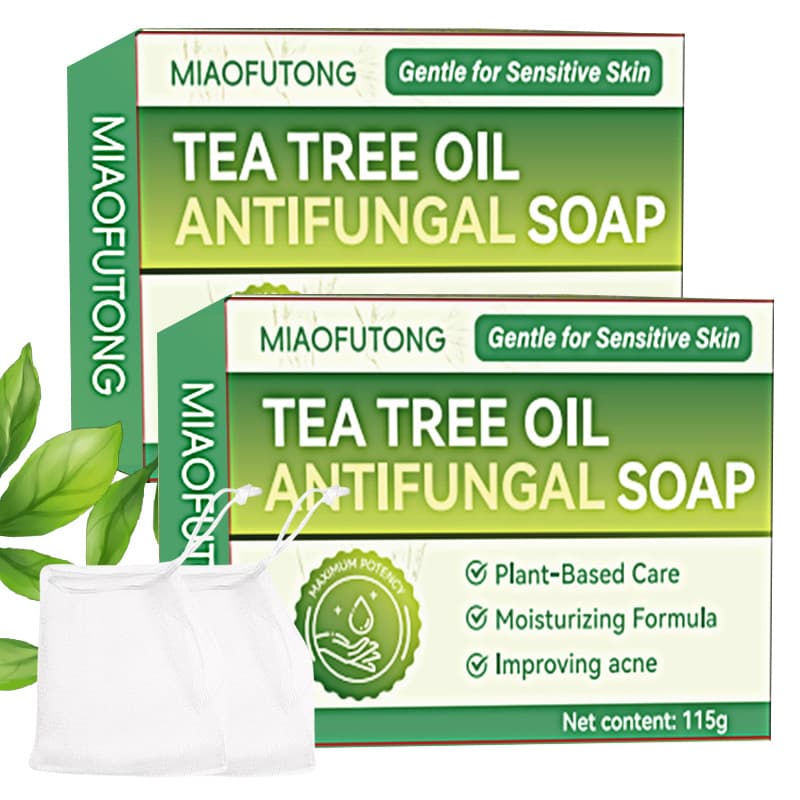 Cross-border Amazon TK best-selling tea tree oil handmade soap for face and body cleansing, antibacterial, oil control, moisturizing and skin softening