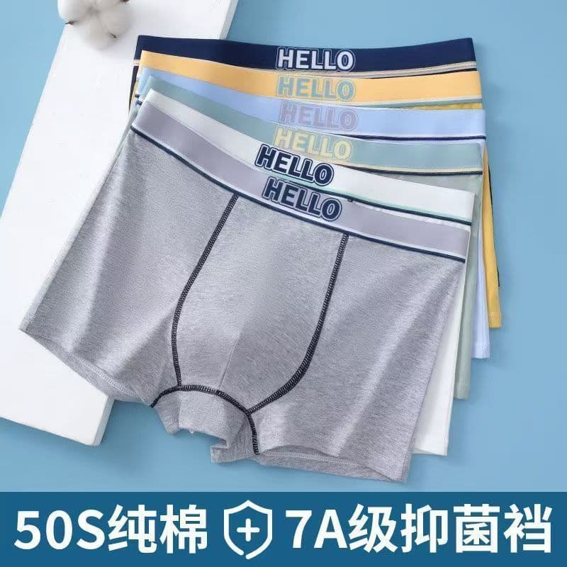 Teen Boys Underwear Men Boys Class A Cotton Antibacterial Breathable Ages 12-15 Puberty Plus Size Underwear