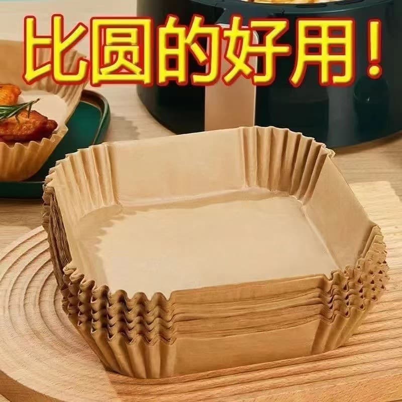 Y" air fryer paper oil-absorbing paper pad silicone paper baking tray food paper plate paper bowl oven baked food