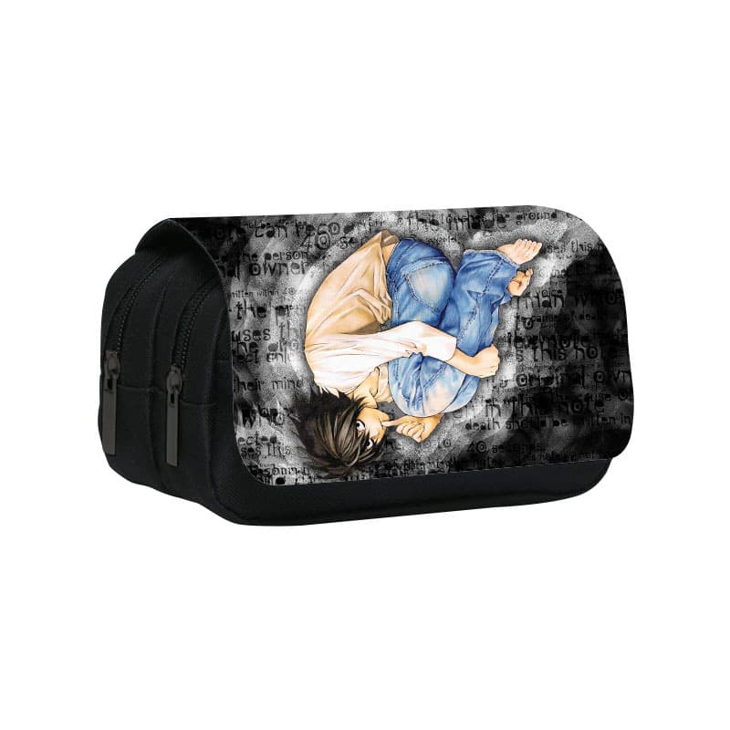 Death pencil bag student printed double-layer large-capacity pencil bag Death Note movie peripheral children's stationery box pen