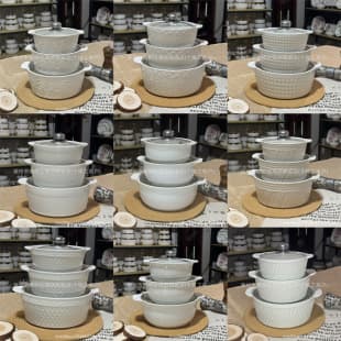 Factory Wholesale Double-Handled Soup Bowl Pure White Dinnerware Large Soup Basin Creative Household Soup Bowl with Lid