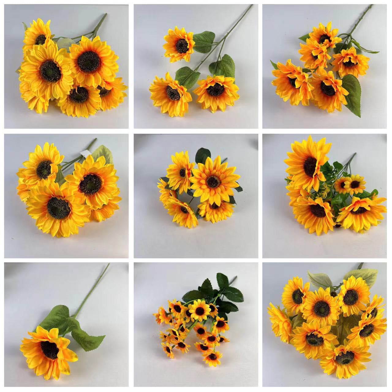 Sunflower Artificial Flower, Engineering Wedding Flower, Silk Flower, Sunflower, Hotel Decoration Flower, Home Decoration, Foreign Trade Wholesale