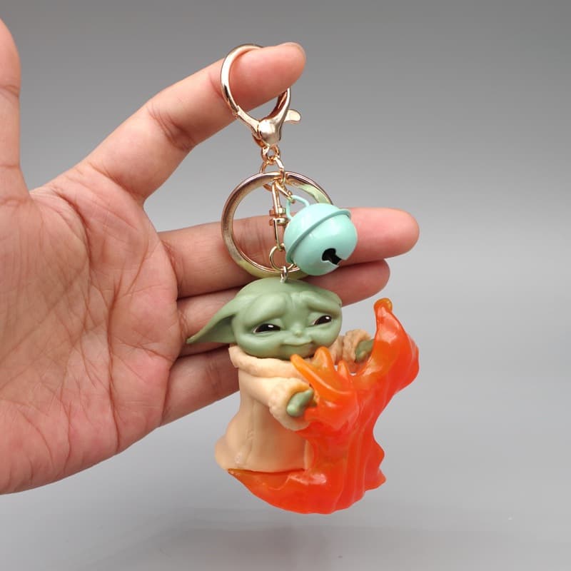 Injection molded keychain, figure 3D pendant, creative cartoon car bag pendant