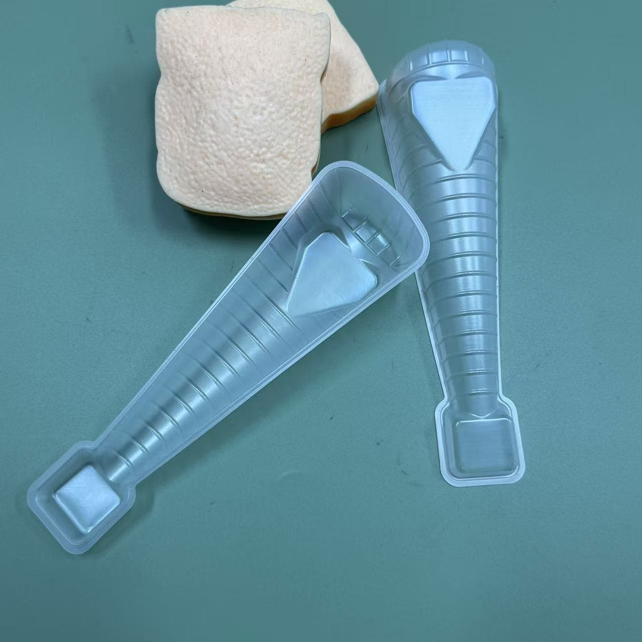 Disposable Customizable Blister Ice Cream Cone Tray Egg Roll Shape Custom PP Freezer-Resistant Frozen Food