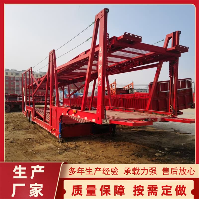 Center-axle European-style cage car carrier for export to Russia, double-decker car carrier, vehicle transport for Central Asia