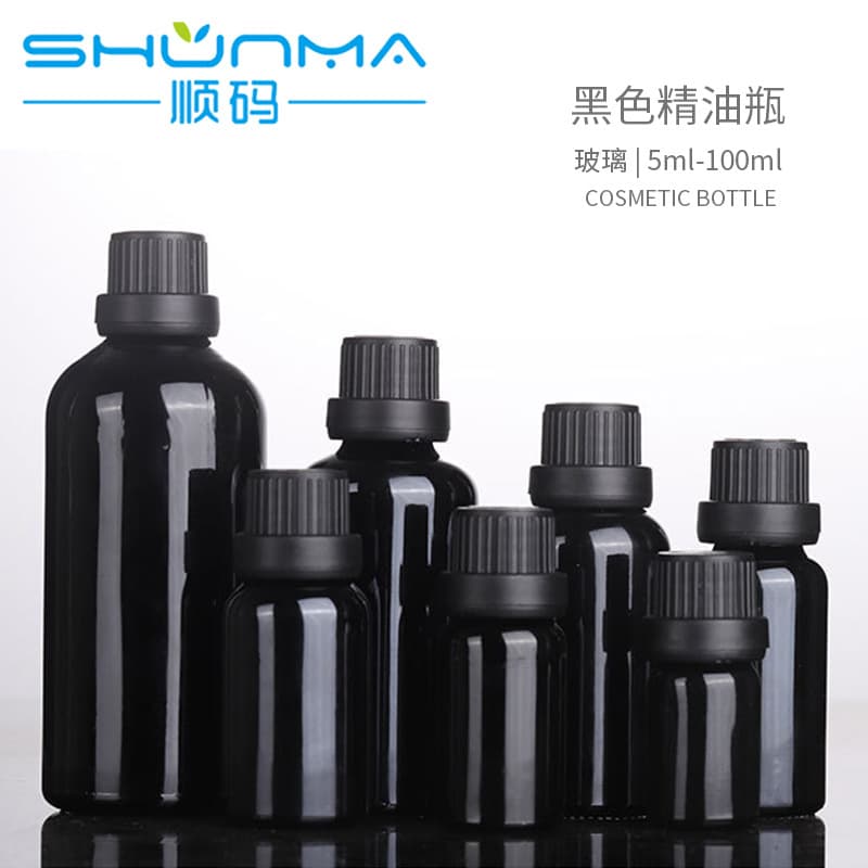 In Stock 100ml Spray Bottle 30ml Dropper Bottle Essence Serum Bottle 10ml Black Glass Essential Oil Bottle