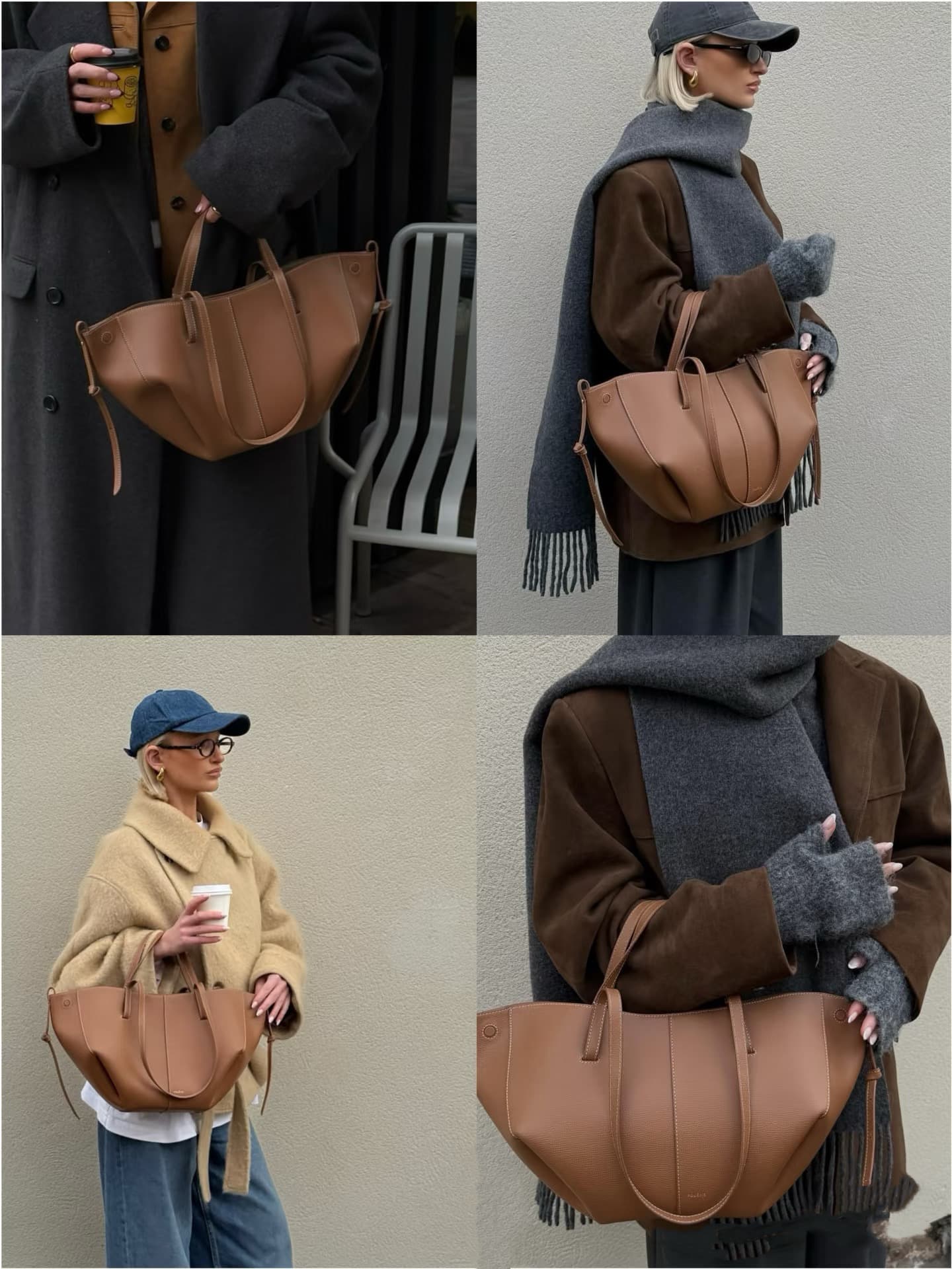 [In Stock Poleno] Boling Wing Bag En Premium Tote Bag European and American Fashion Niche Design Shoulder Bag