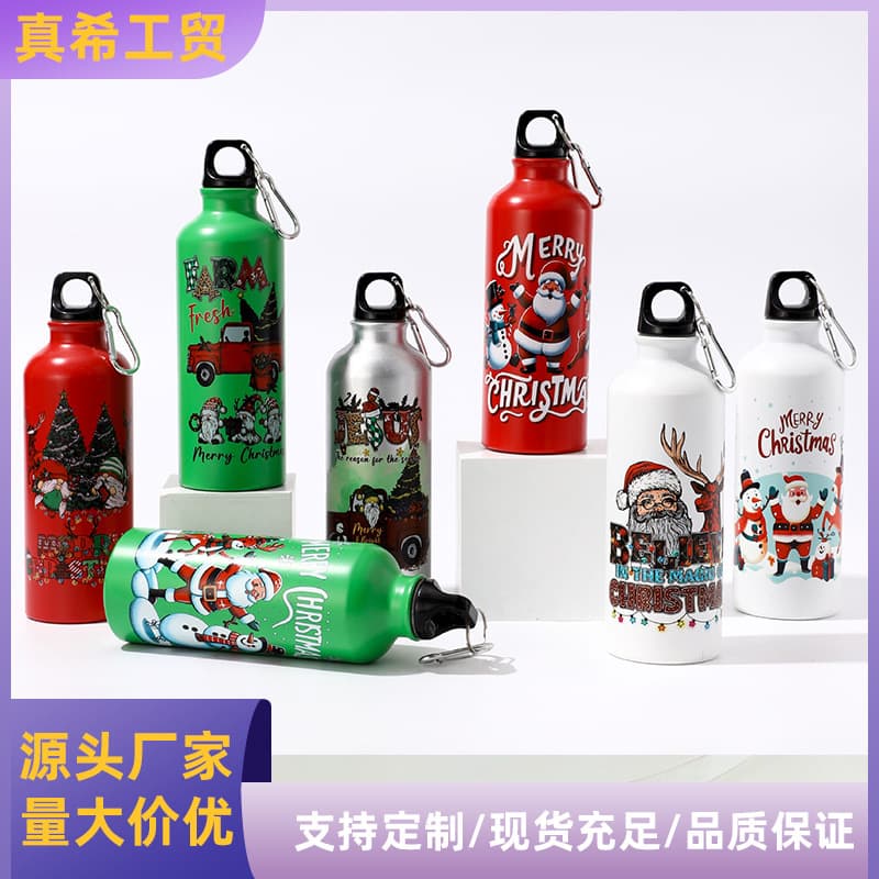 Customized color single-layer 500ml aluminum bottle, aluminum bicycle riding bottle, outdoor mountaineering sports water bottle
