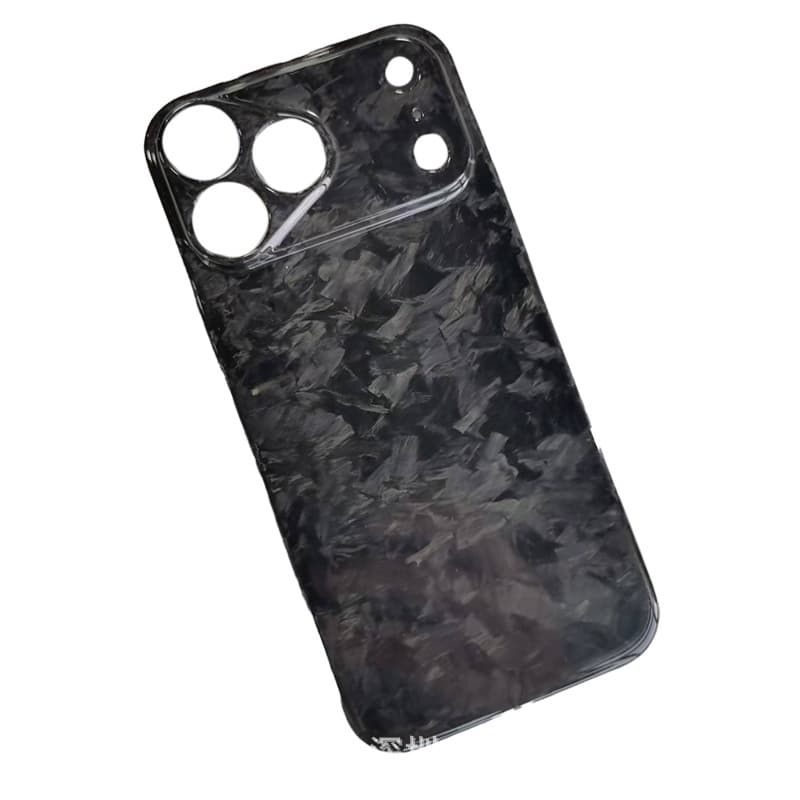 Carbon Fiber Phone Case for iPhone 17 Pro Max, Forged Irregular Apple 17 Pro Max Protective Cover