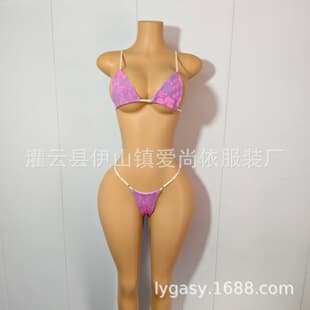 New Export EU/US Jacquard Adjustable Strap Bikini Swimsuit for Women, Triangle Bikini Set