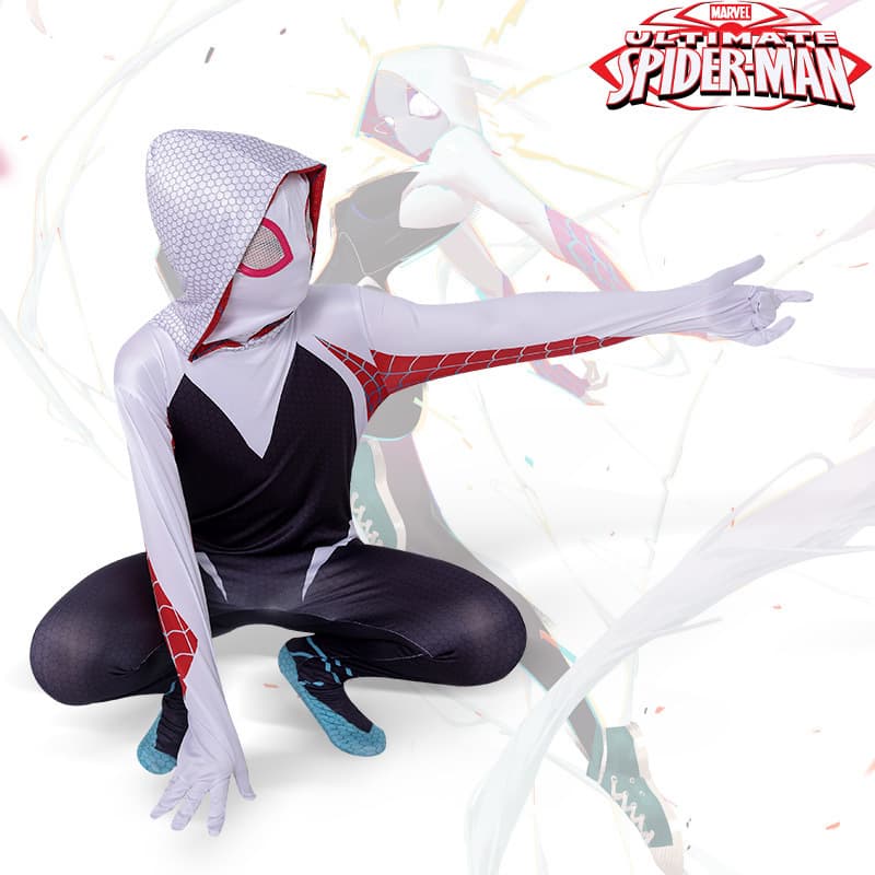Spider-Gwen Across the Spider-Verse Cosplay Costume Venom Spider Marvel Bodysuit Tight