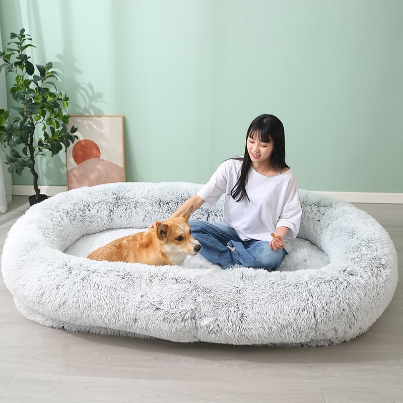Customized human dog bed, large kennel, pet mat, winter warmth, removable and washable sofa, lazy person can sleep and lie down