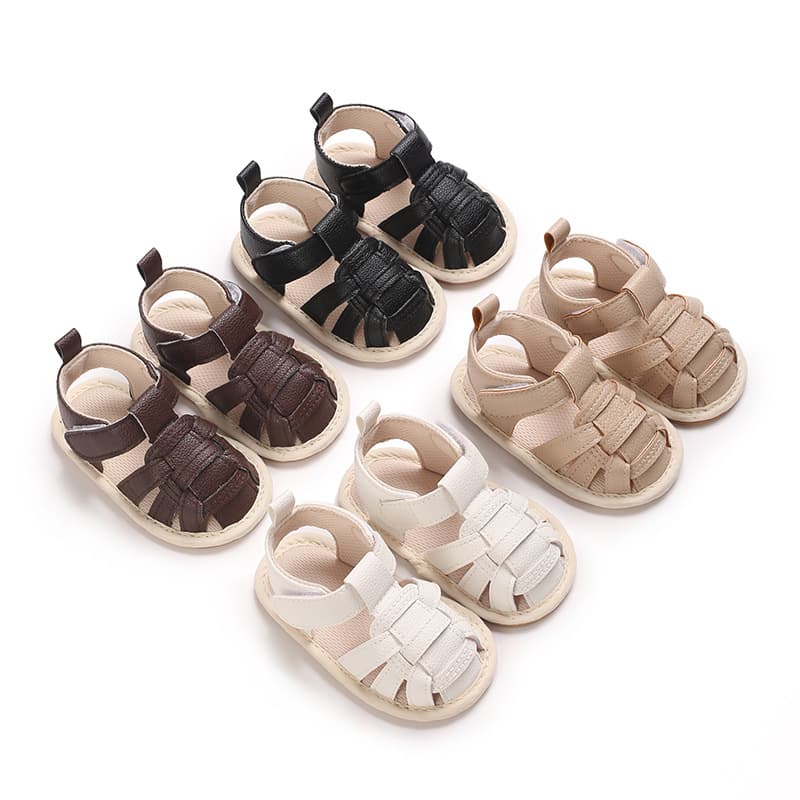 Summer Style Baby Sandals for Boys and Girls 6-12 Months, 0-1 Year, Closed-Toe Walking Shoes