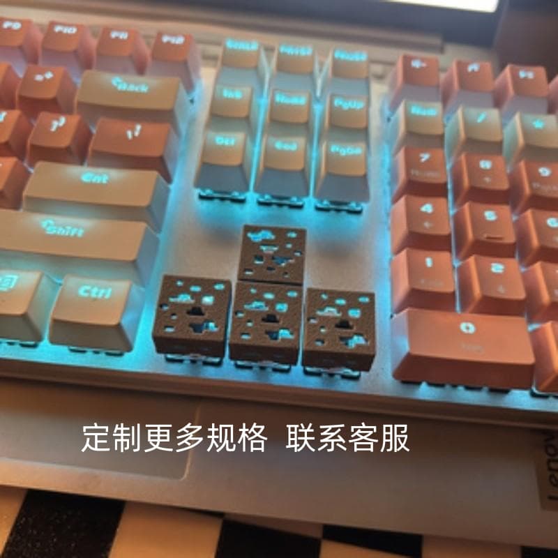 3D Printed PLA Translucent Keycaps Mechanical Keycaps Dye-Sublimation Height 1.8cm Gaming Office Keycaps