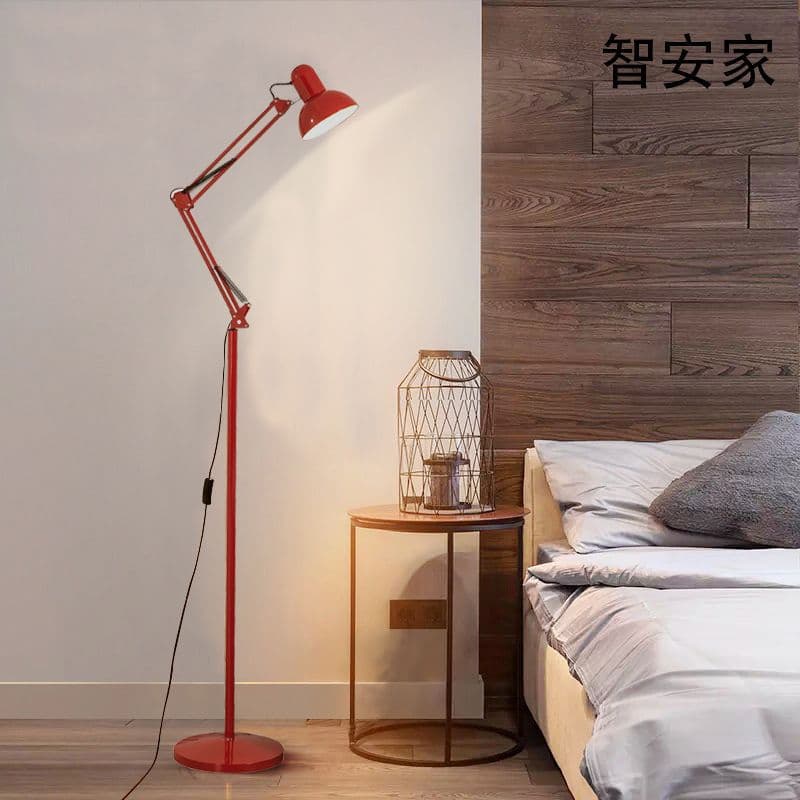 Nordic smart remote control floor lamp, living room bedroom dimming bedside LED Chinese style table lamp, embroidery floor lamp wholesale