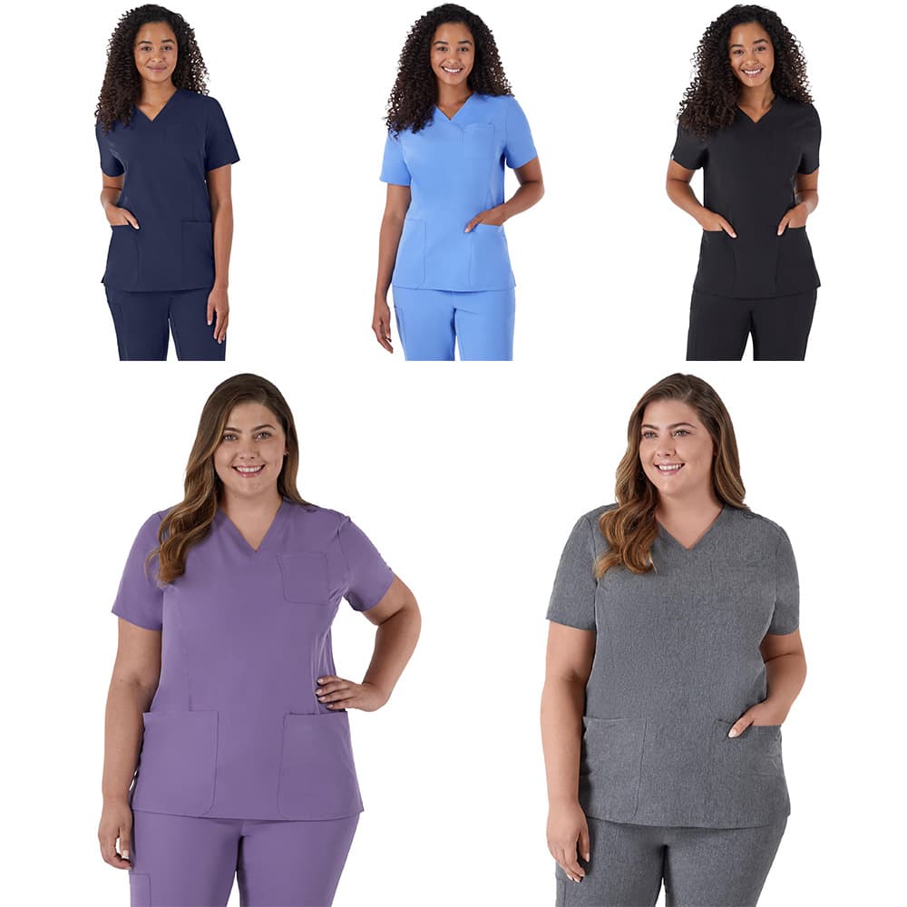 Cross-border scrub tops, elastic quick-drying fabric short sleeves, dental laboratory work clothes custom factory source