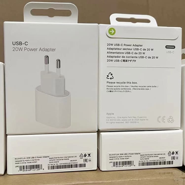 Apple adapter PD20W charger European Type-c suitable for iphone16/15/13P original fast charging head