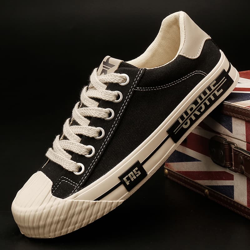 Flash Step 25141 Spring Men's Canvas Shoes Versatile Breathable Trendy Comfortable Soft Sole Fashion Low-Top Men's Shoes