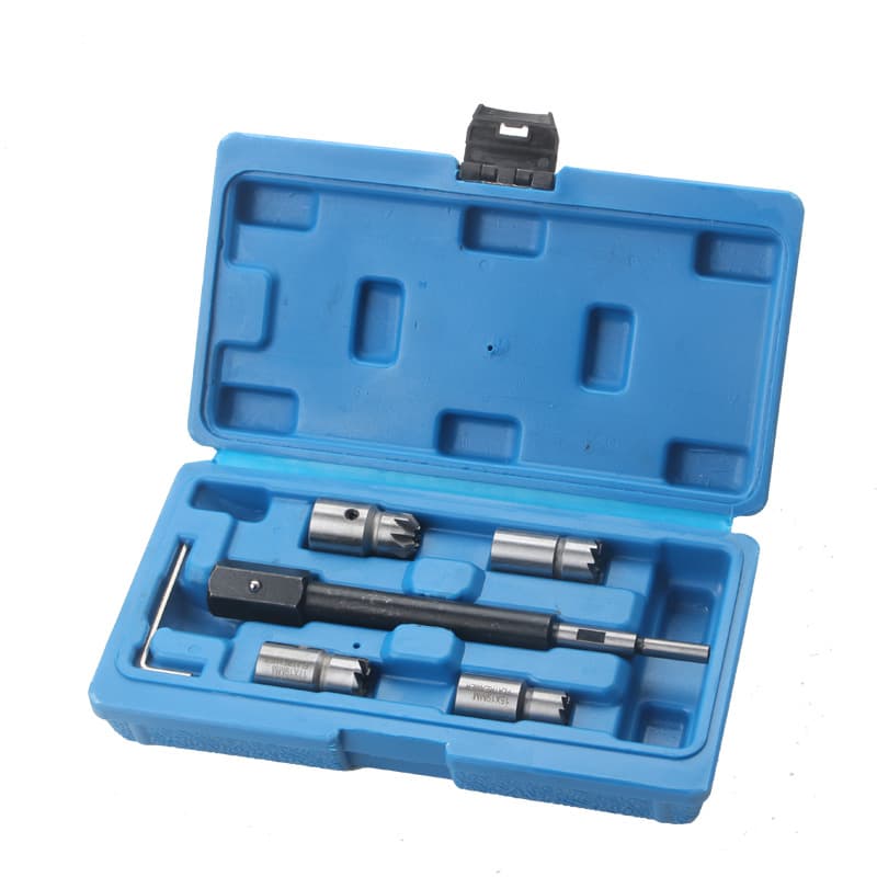 6-piece diesel injector base cleaning reamer valve seat cleaning reamer carbon deposit cleaning reamer