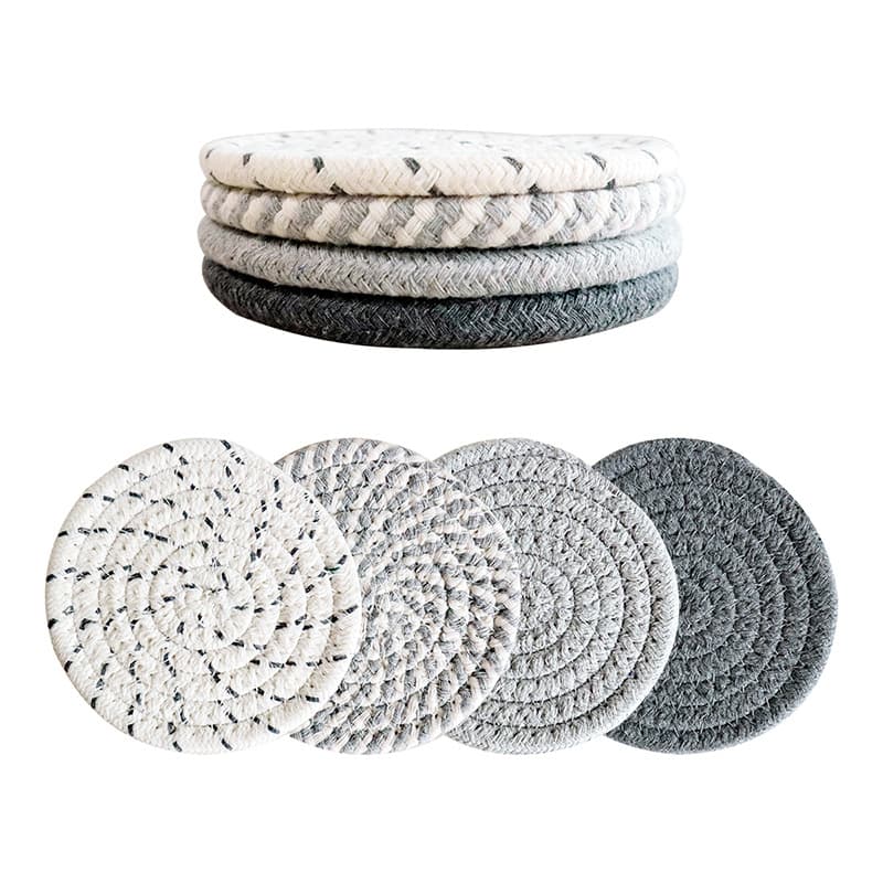 Factory Wholesale Coaster Set, Amazon Coaster Set Cup Holder Heat Insulation Pad, Mug Coaster Supports Drop Shipping and Labeling