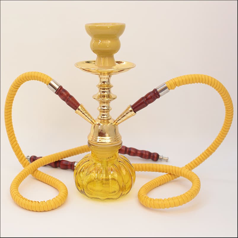Cross-border Arabic Hookah Full Set Double-Hose Glass Shisha Bar Hookah Pipe Accessories