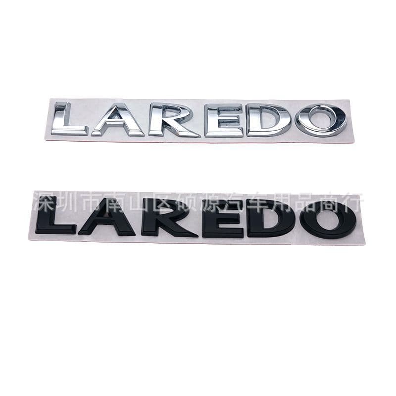 For Jeep Grand Cherokee Laredo Emblem English Metal Badge Modified Fender Rear Tail Badge Sticker