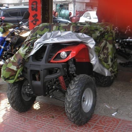 210D Camouflage Silver-Coated ATV Cover Outdoor Protection Body Cover Waterproof Sunshade for ATV