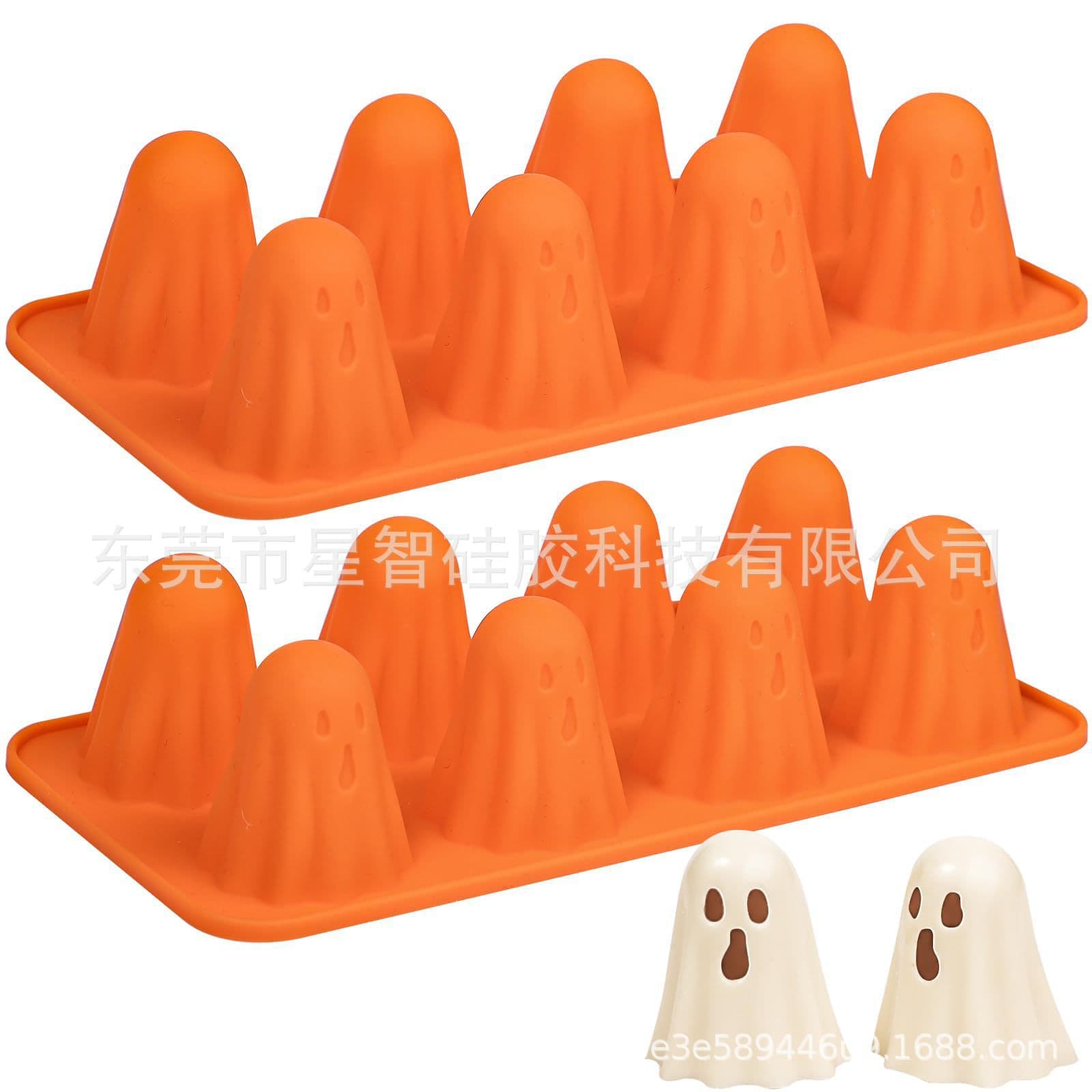 New Cross-border Ghost Jello Mold Silicone Mold - Silicone Mold Holiday Kitchen Tool