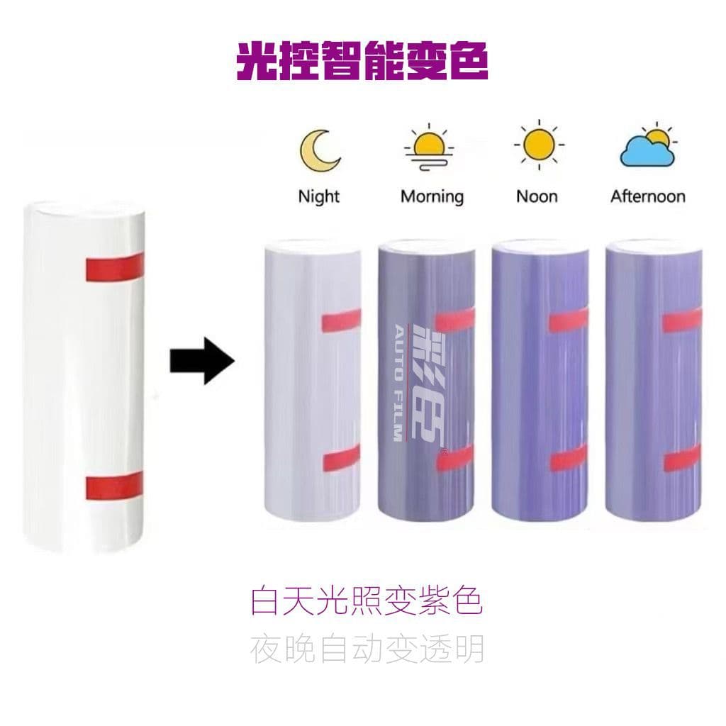 Cross-border automotive headlight protection film, motorcycle light color change film, smoked taillight film, TPU light-controlled color-changing light film.