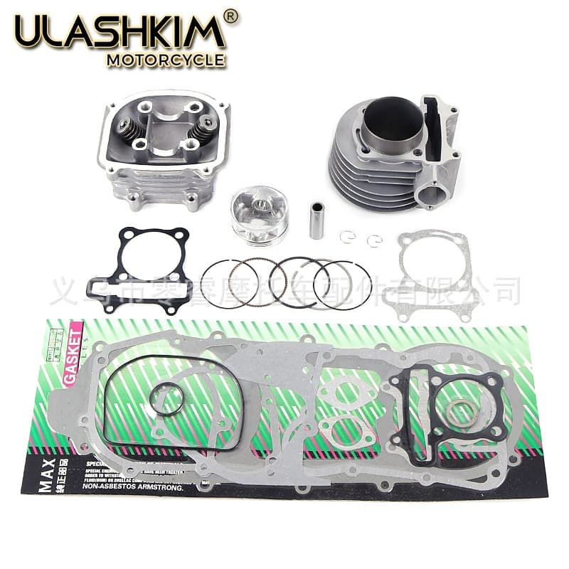 Scooter GY6 125 150 GY6 180 cc 58.5mm Cylinder Piston Cylinder Full Gasket Set 152qmi