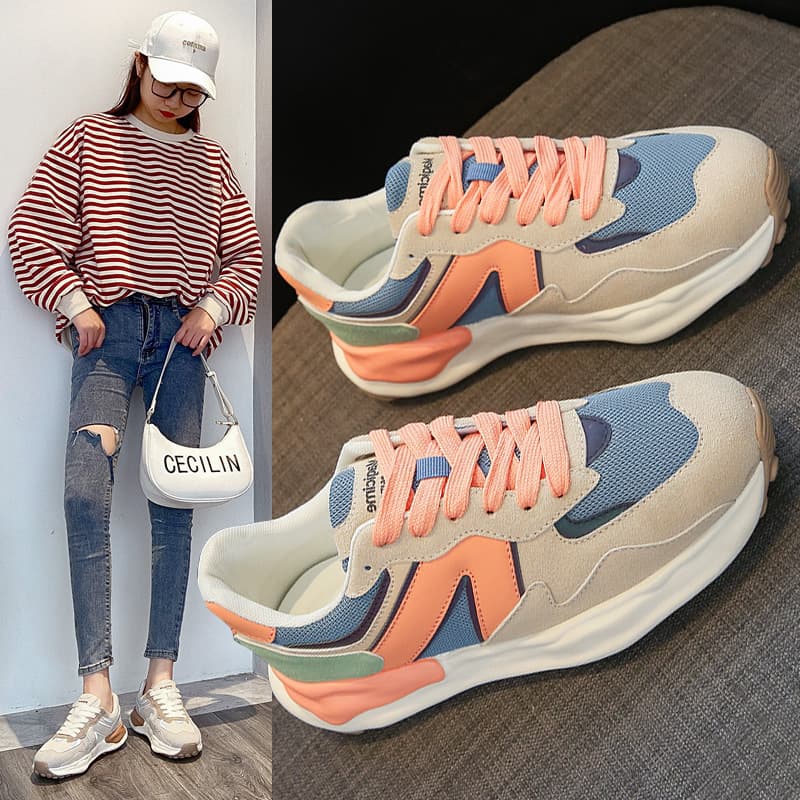 ins Trendy Forrest Gump Shoes Children's Sneakers 2023 Spring New Korean Style Casual Breathable Sneakers for Students Running Shoes