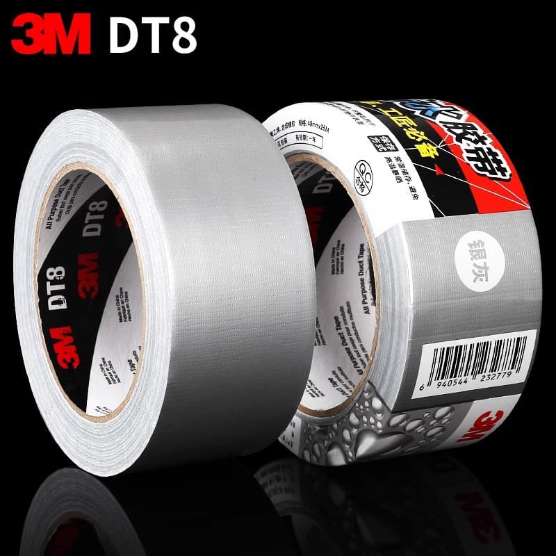 3M DT8 strong cloth-based tape leak repair pipe repair carpet strong glue silver gray wedding diy layout