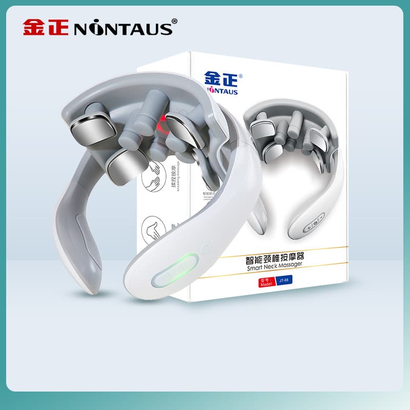 Neck Massager Smart Cervical Massager with Pulse Heating Therapy Hot Compress Shoulder and Neck Massager