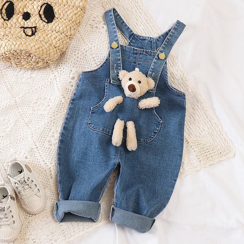 2025 Fall New Arrival Baby Overalls Boys and Girls Suspender Pants Versatile Girls Casual Long Pants Autumn Kids Pants