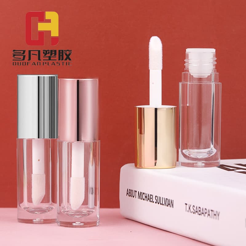 Spot wholesale 6.5mm large brush rod round lip gloss tube lipstick tube lip glaze tube empty tube sub-bottle printable LOGO