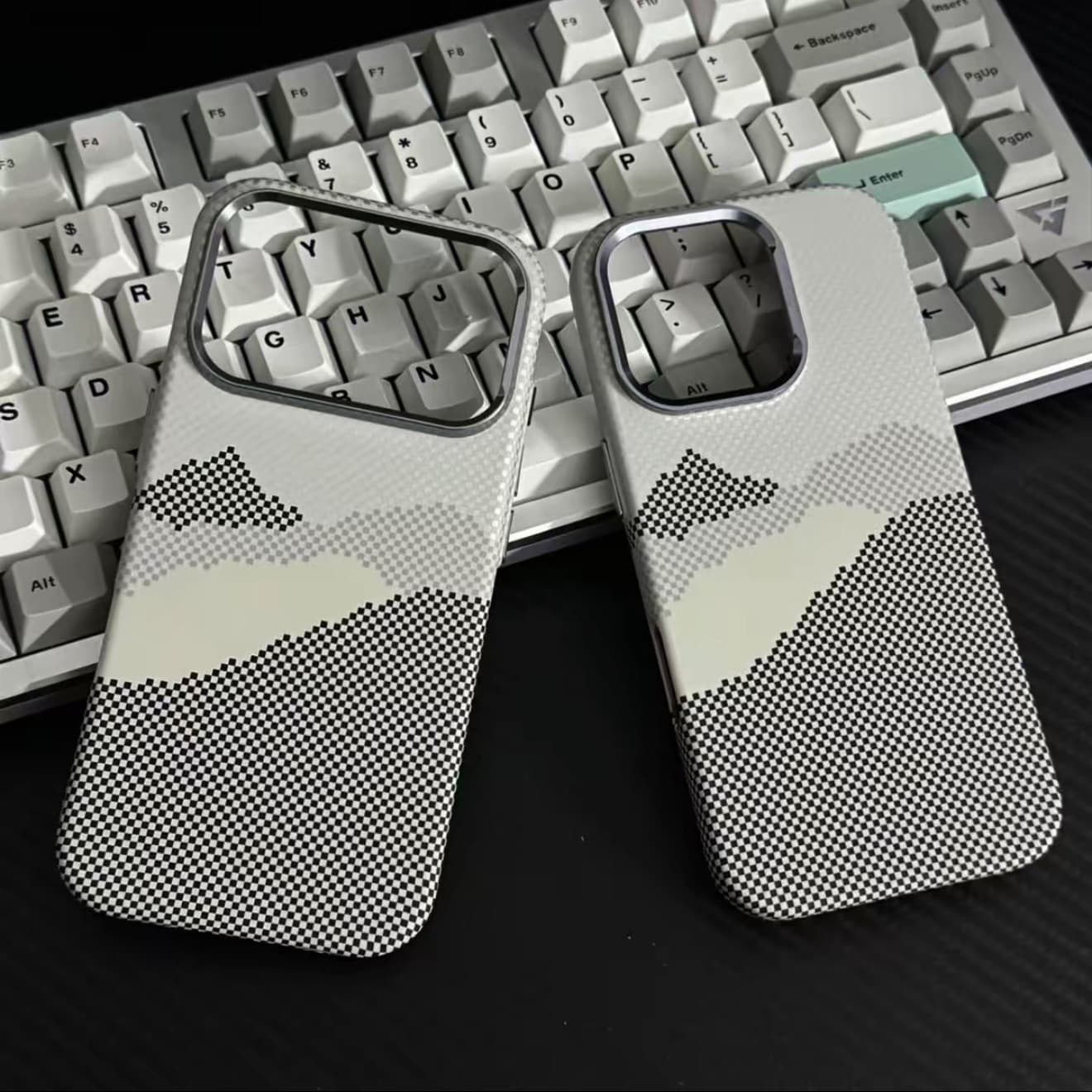 Cross-border iPhone 17 PRO MAX Mountain River Kevlar Texture Magnetic Case for Apple 17 AIR Hard Phone Case 16