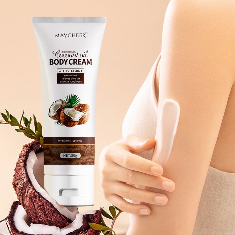 MAYCHEER Coconut Oil Body Lotion Hydrating and Moisturizing Whole Body Moisturizing and Moisturizing Foreign Trade Full English Cross-border
