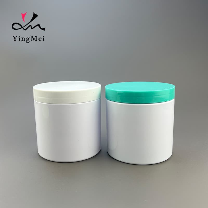 Manufacturer Wholesale PET Plastic Light-Blocking Jars 300/500/800ml Storage Empty Bottles for Laundry Detergent, Protein Powder, Sealed Containers