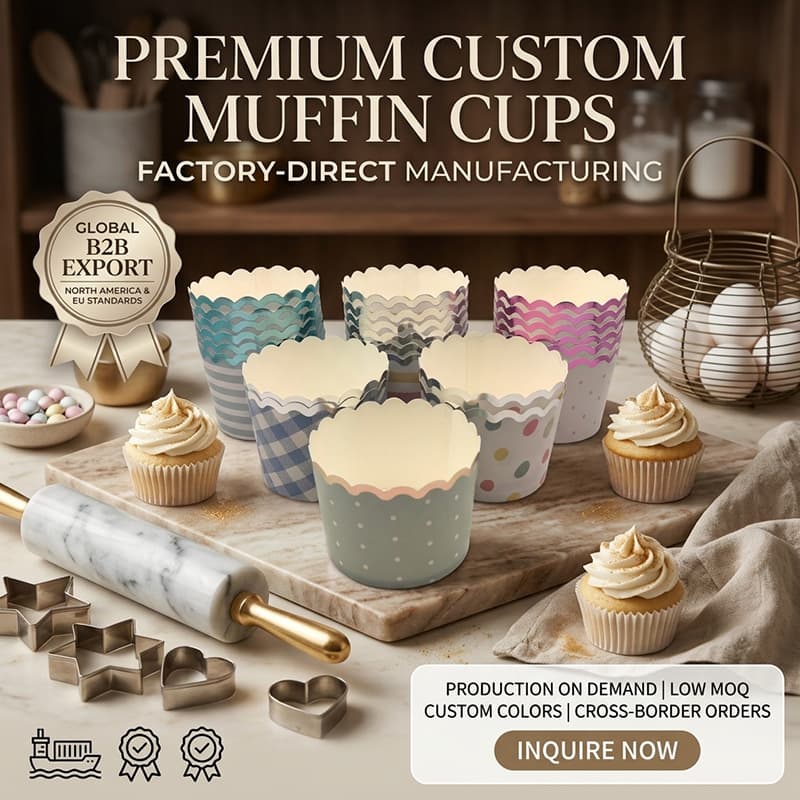 Amazon Cross-Border Trade Oil-Proof Waterproof Muffin Cup Oven High-Temperature Resistant Gold Foil Paper Cupcake Liner